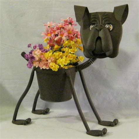 boxer dog metal planter|Boxer Dog Planter Box, Gifts for Dog Lovers, Dog .